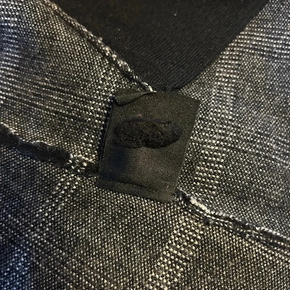 ANTHROPOLOGIE Moth Black Windowpane Plaid Knit Sweater Blazer Women’s Small - Picture 10 of 10